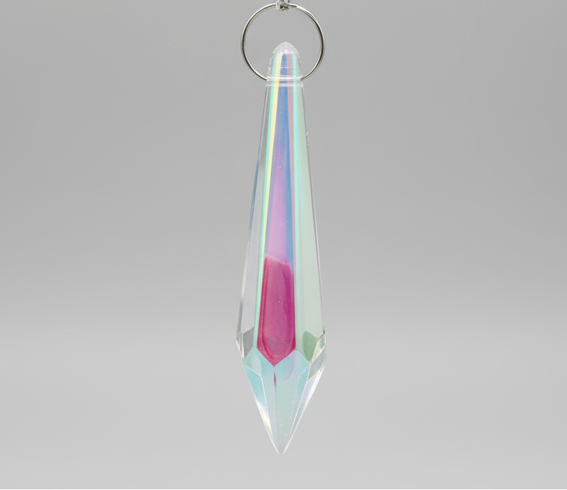 Crystal Hanging Pendant Evil Eye Decorative Sun Catcher Faceted Prism Ornament