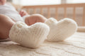 Gender Neutral White Baby Booties