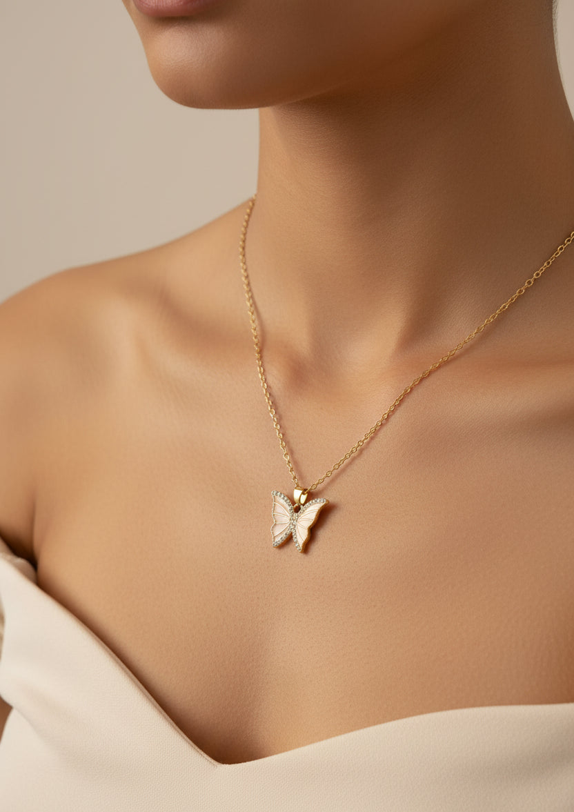 Butterfly Pendant Necklace