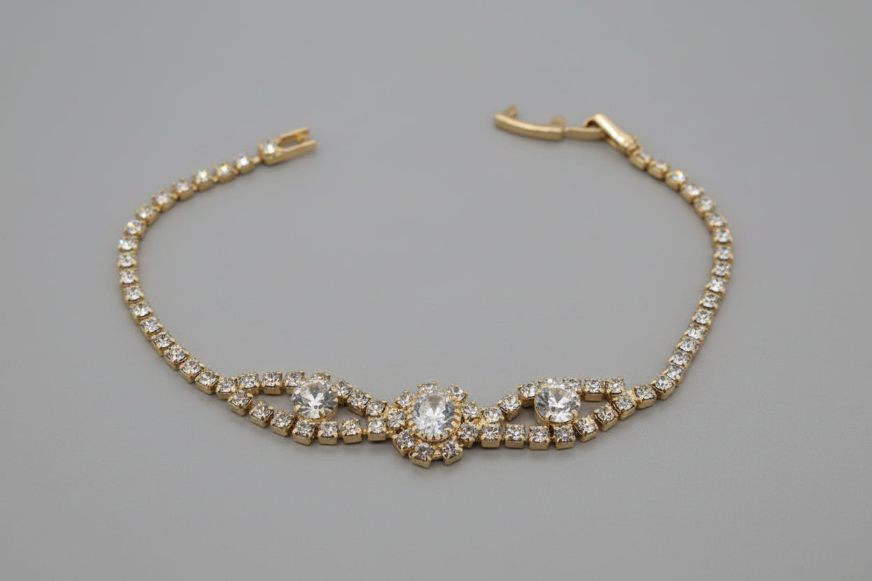 Gold Crystal Bracelet