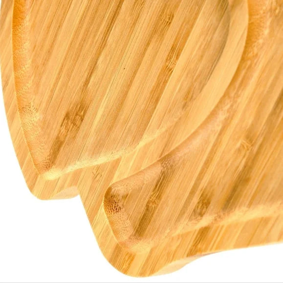 Heart Shaped Charcuterie Board Wood Serving Platter