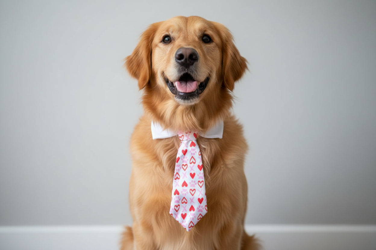 Heart Dog Tie
