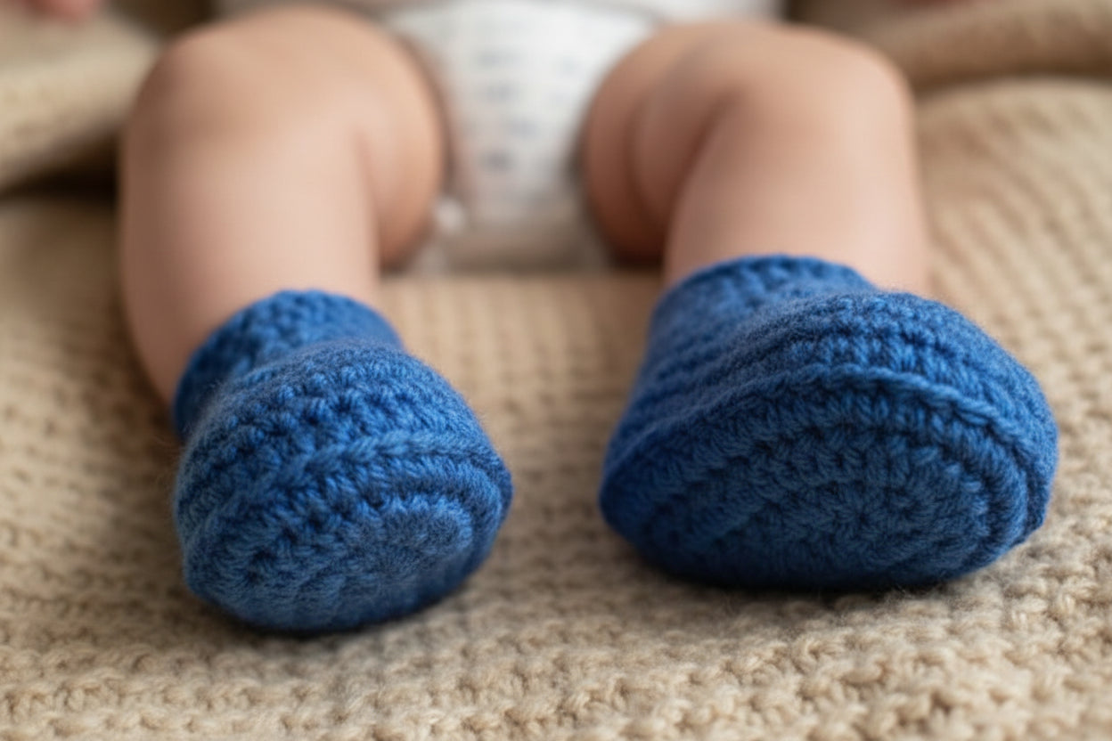 Blue Baby Boy Crib Shoes