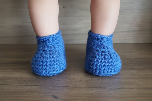 Blue Baby Boy Crib Shoes