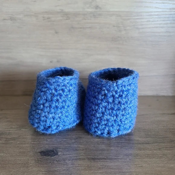 Blue Baby Boy Crib Shoes