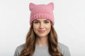 Women's Pink Pussy Cat Beanie