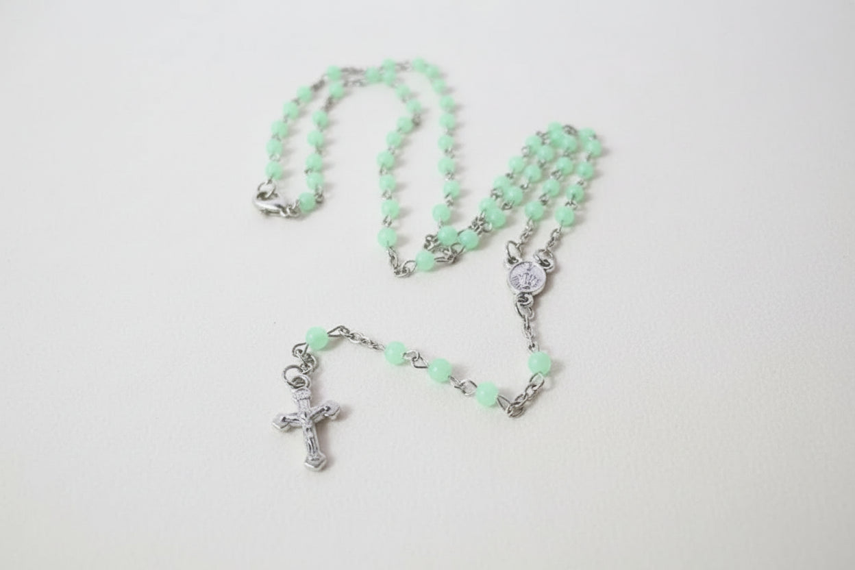Small Bead Glow in the Dark Rosary