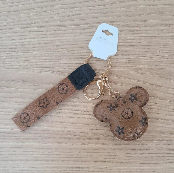 Designer Inspired Minnie Mouse Keychain And Bag Charm