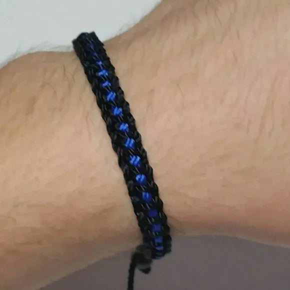 Thin Blue Line Bracelet