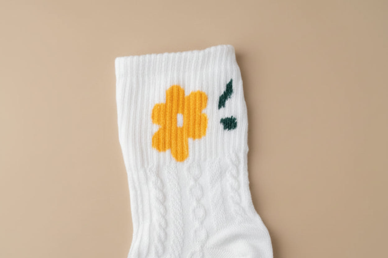 Vintage Style Cable Knit Socks