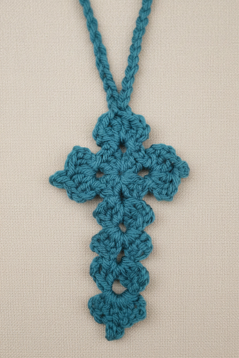 Cross Rear View Mirror Charm