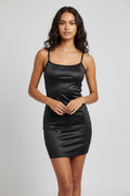 Backless Black Bodycon Mini Dress