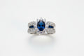 Blue Cubic Zirconia Ring