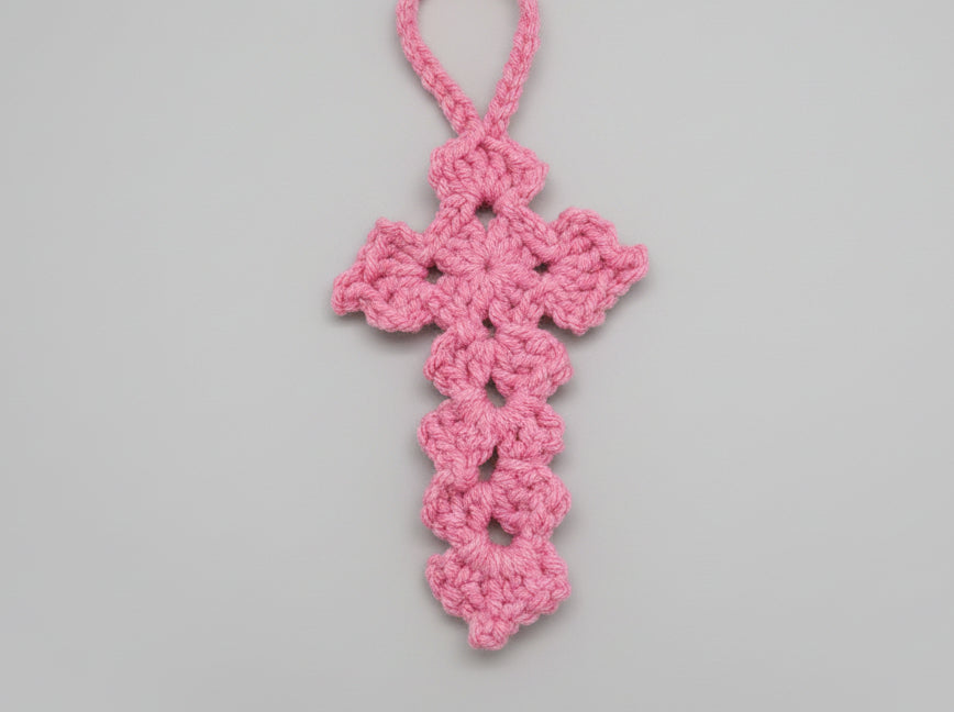 Cross Rear View Mirror Charm
