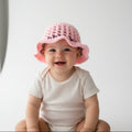 Pink and Purple Baby Sun Hat