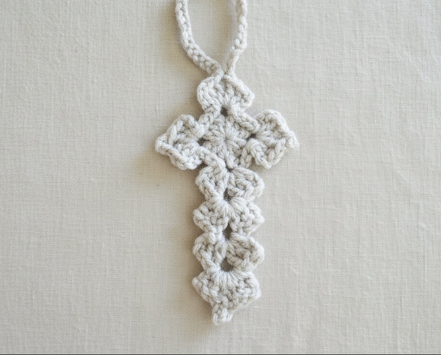 Cross Rear View Mirror Charm