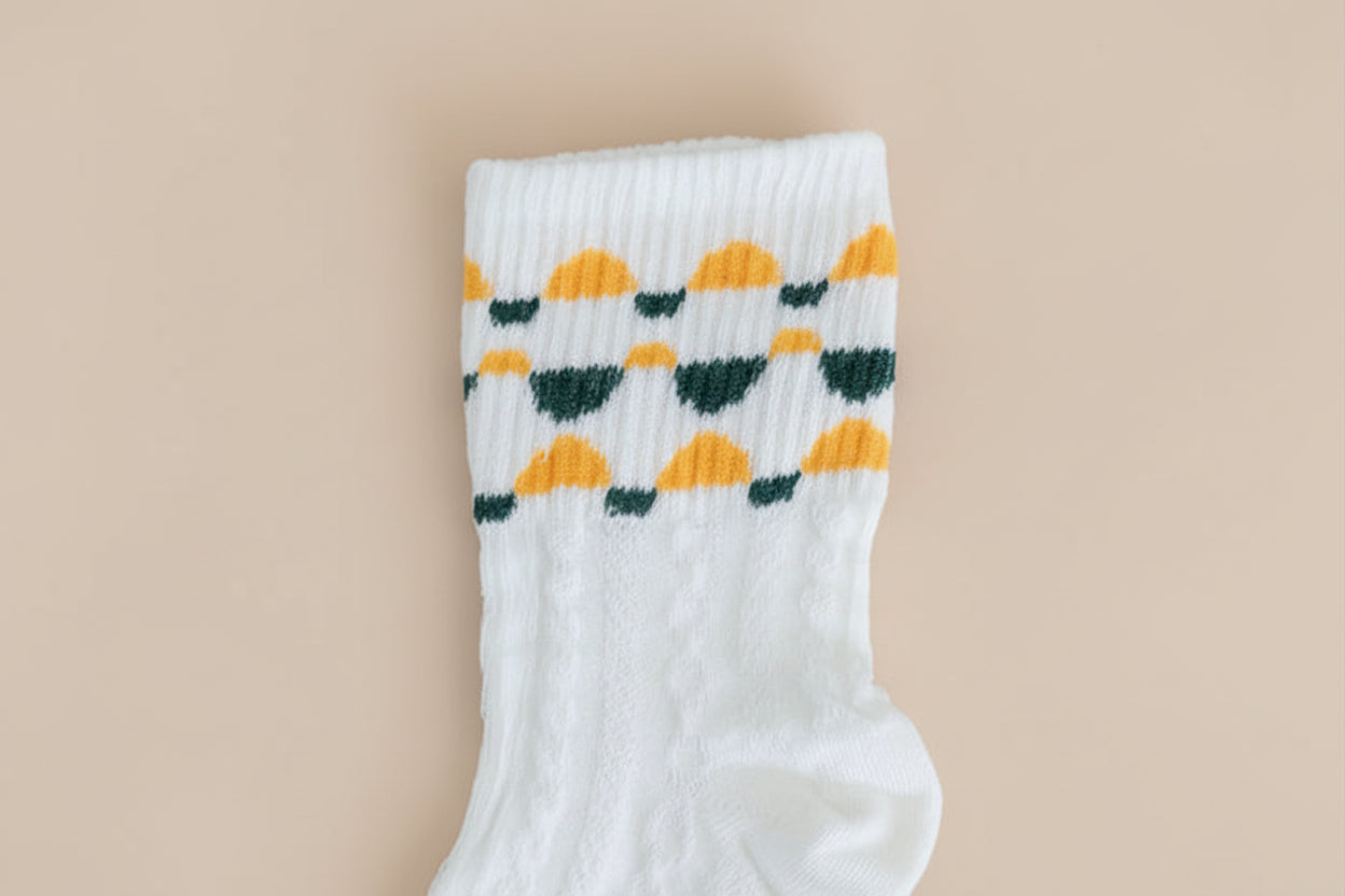 Vintage Style Cable Knit Socks