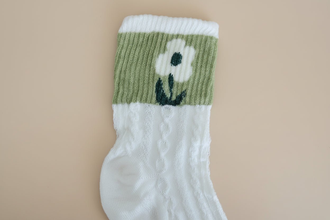 Vintage Style Cable Knit Socks
